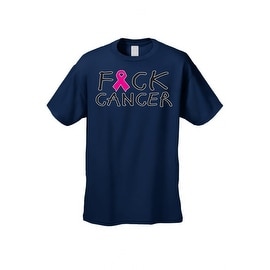 Unisex T Shirt F*ck Cancer Breast Cancer Support Awareness Pink Ribbon Support